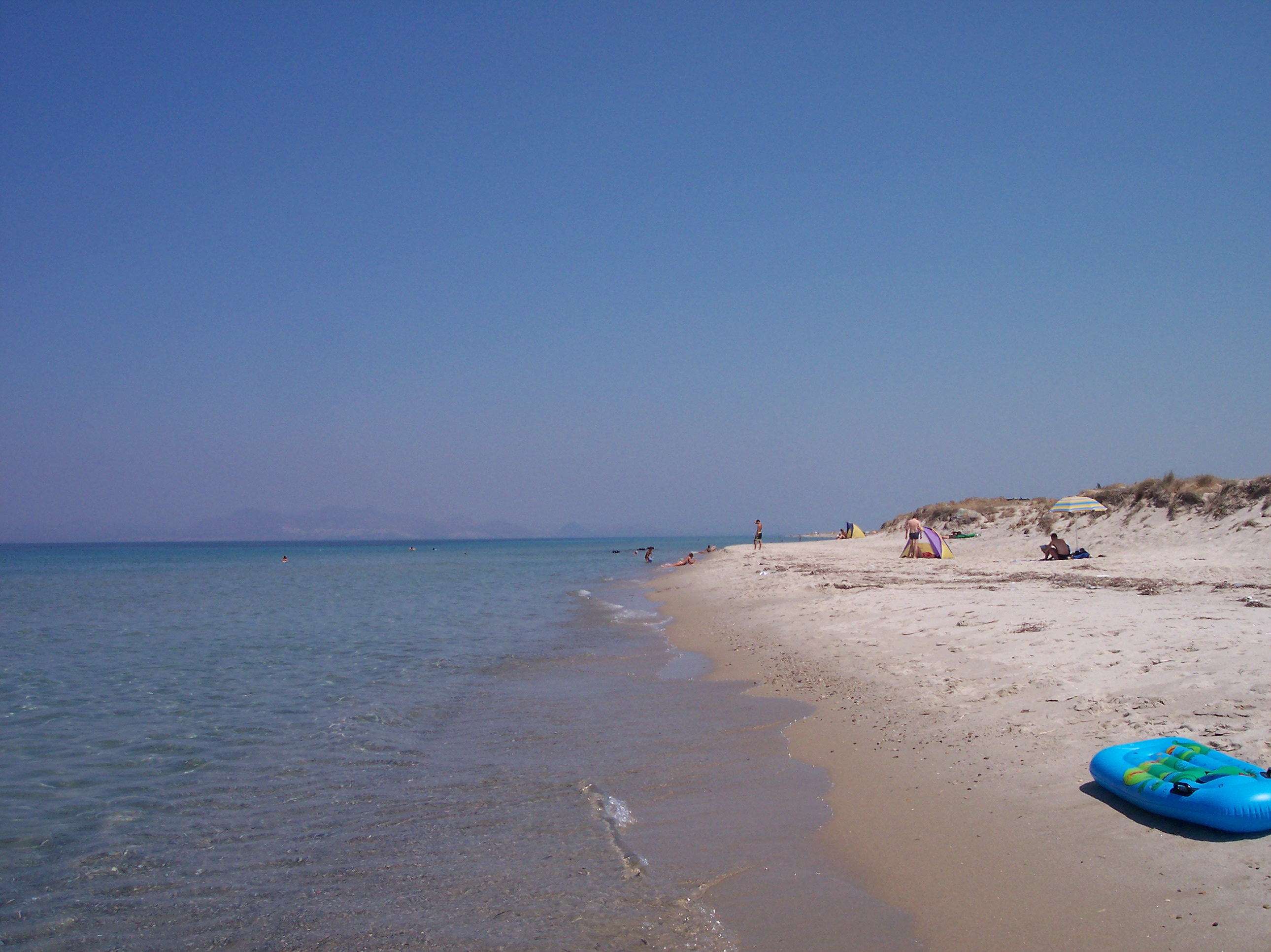 Fkk Beach in Kos with moderate water conditions